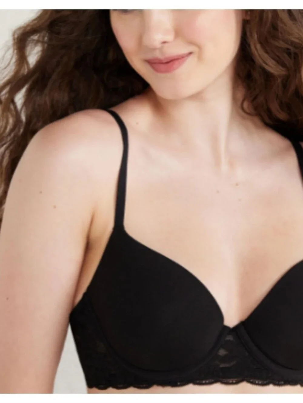 Black Demi Underwire T-Shirt Bra